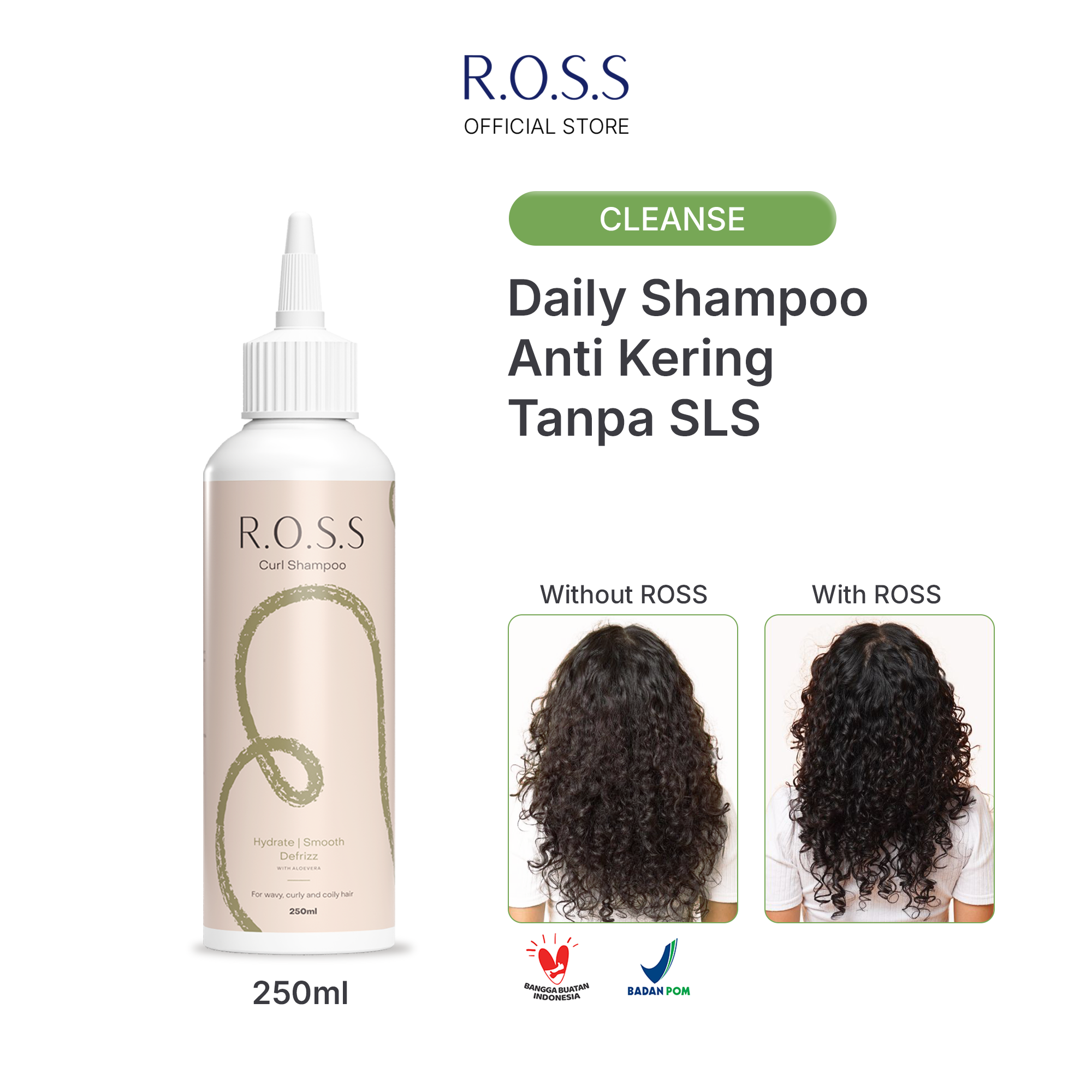 R.O.S.S Curl Shampoo 250ml