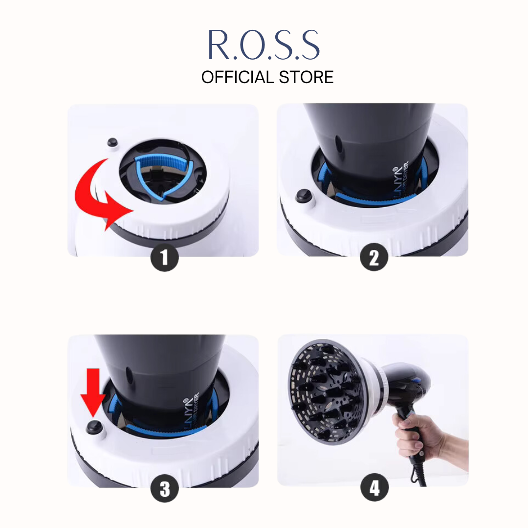 R.O.S.S Universal Diffuser Attachment | Diffuser Rambut Keriting